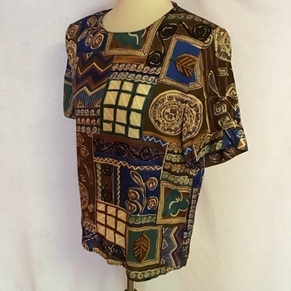 Vintage wild 80s tunic - Picture 7 of 8